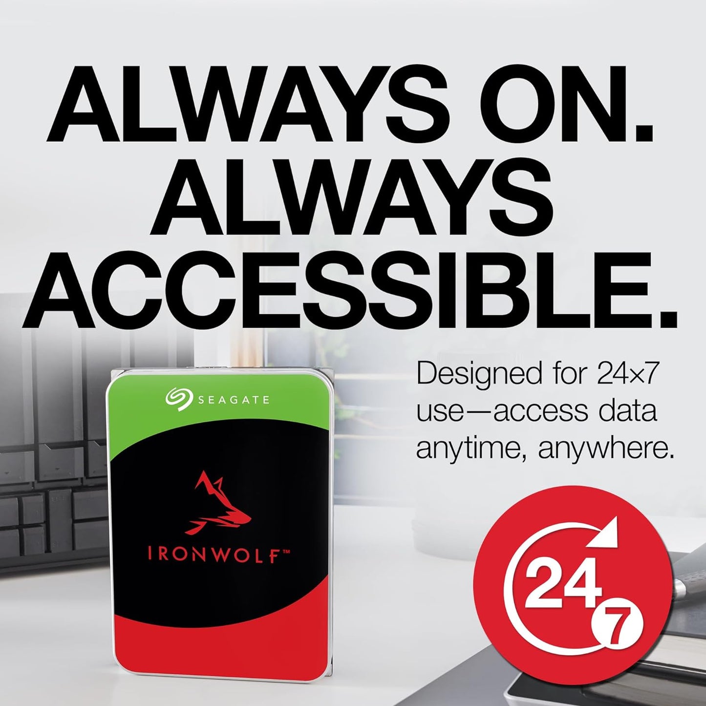 Seagate IronWolf 4TB NAS 3.5" SATA 6Gb/s 5400RPM Desktop Internal Hard Disk Drive