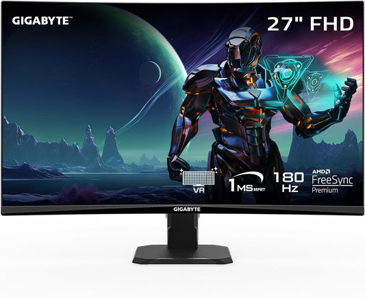 GIGABYTE GS27FC 27" 180Hz FHD FreeSync Premium Gaming Monitor