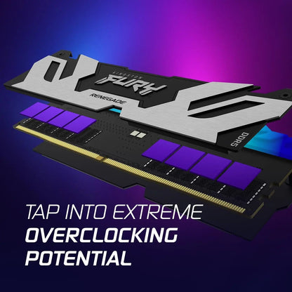 Kingston Fury Renegade RGB 16GB DDR5 6400MHz CL32 DIMM Desktop Gaming Memory - White