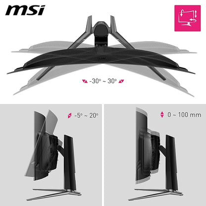 MSI MAG341CQPX QD-OLED 34" 2K UWQHD 240Hz 0.03ms Curved OLED Gaming Monitor