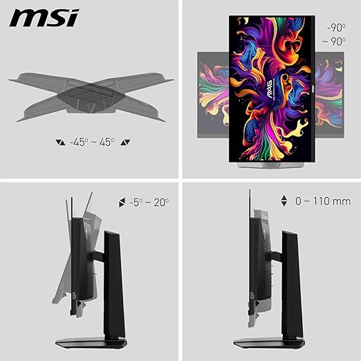 MSI MAG 271QPX QD-OLED E2 27" WQHD 240Hz 0.3ms Gaming Monitor