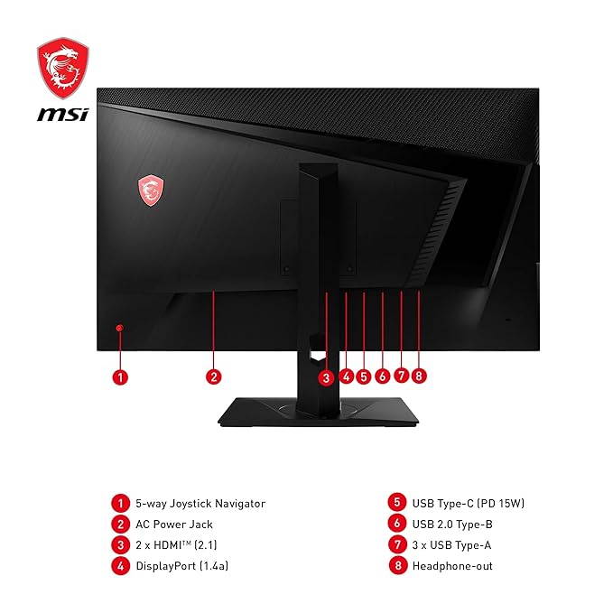 MSI MAG 322UPF 32" 4K 2160p UHD 160Hz 1ms Gaming Monitor