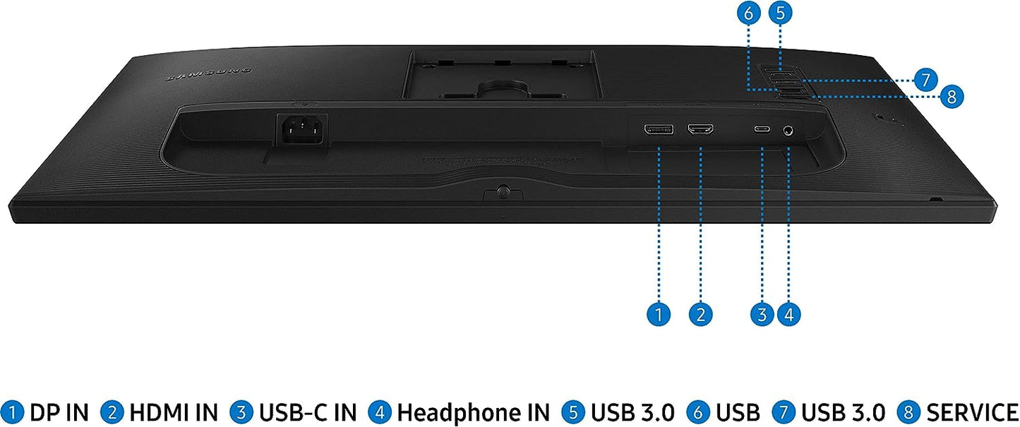 Samsung 24 inch Flat Monitor With USB type-C and Ergonomic Design (S24A400UJW)