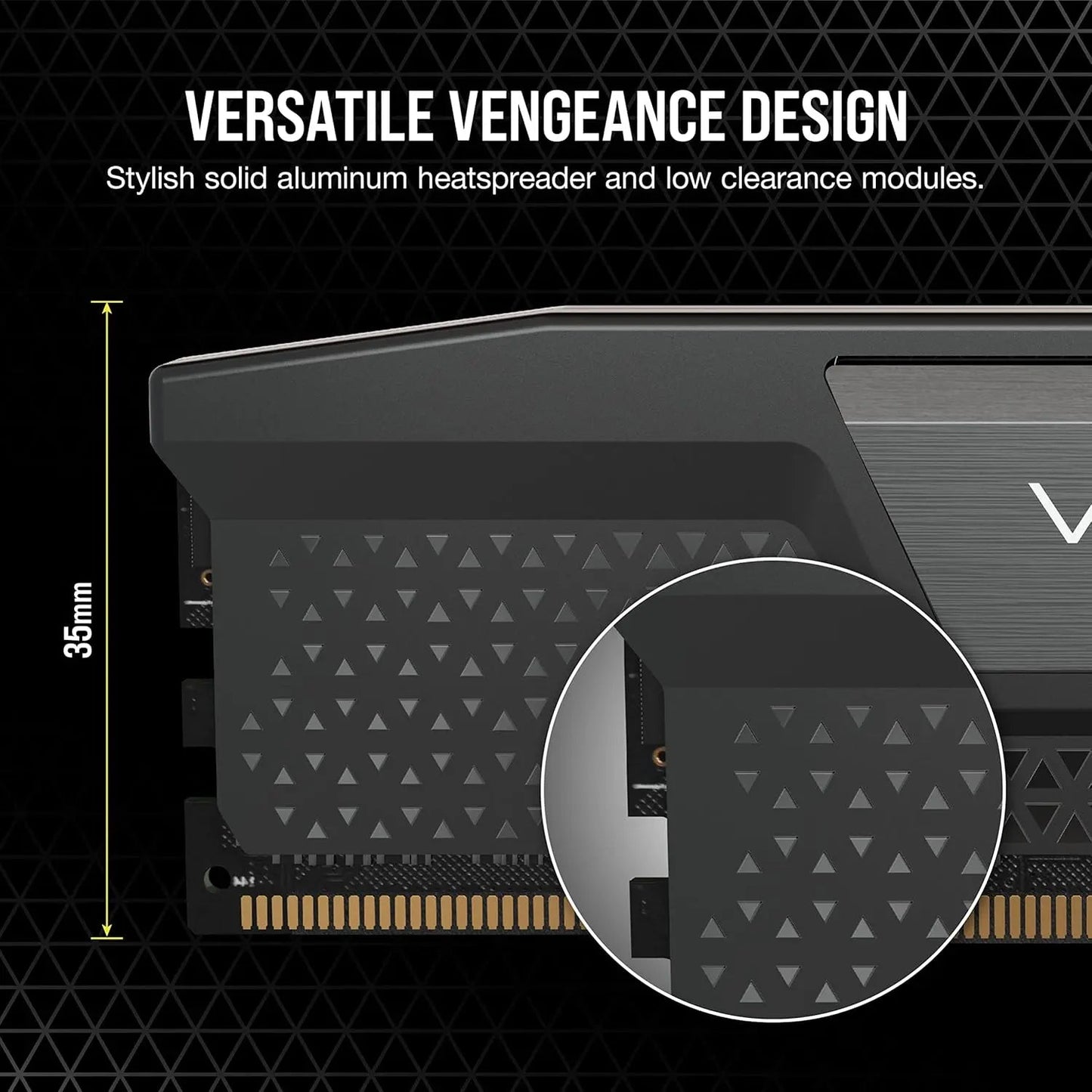 CORSAIR VENGEANCE 32GB (2x16GB) DDR5 DRAM 7000MHz CL40 Desktop Memory - Black