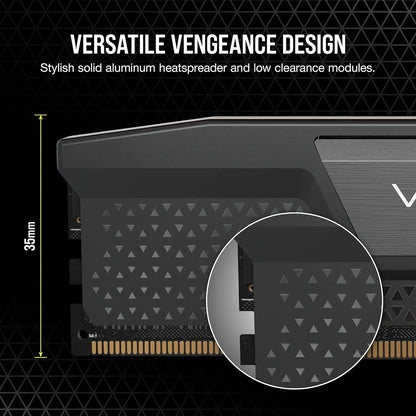 CORSAIR VENGEANCE 32GB (2x16GB) DDR5 DRAM 7000MHz CL40 Desktop Memory - Black
