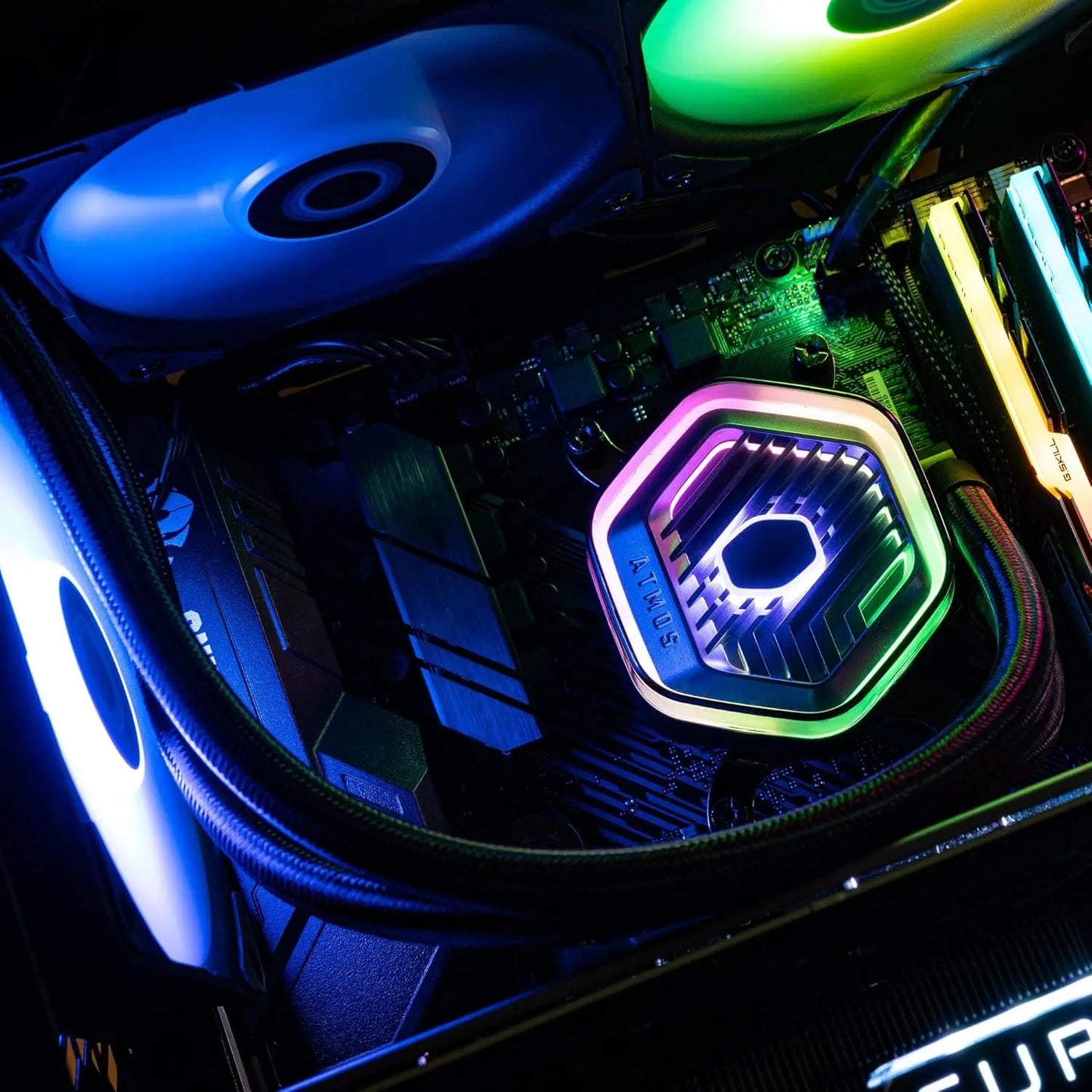 Cooler Master MasterLiquid 360 ATMOS ARGB 360mm AIO CPU Liquid Cooler - Black