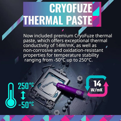 Cooler Master MasterLiquid 360L Core ARGB 360mm Close-Loop PWM AIO CPU Liquid Cooler - White