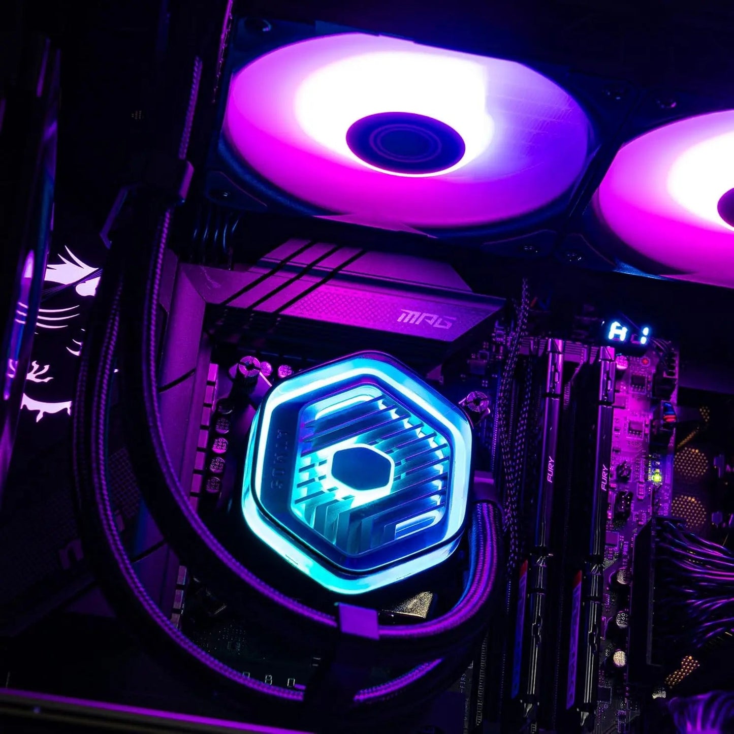 Cooler Master MasterLiquid 360 ATMOS ARGB 360mm AIO CPU Liquid Cooler - Black