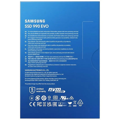 Samsung 990 EVO 2TB M.2 NVMe PCIe 5.0 Internal SSD