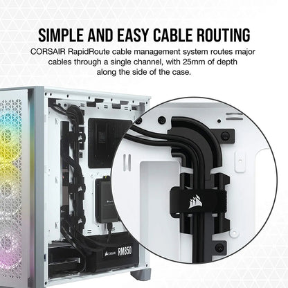 Corsair 4000D AIRFLOW ATX Mid-Tower RGB Cabinet with Tempered Glass and USB-C