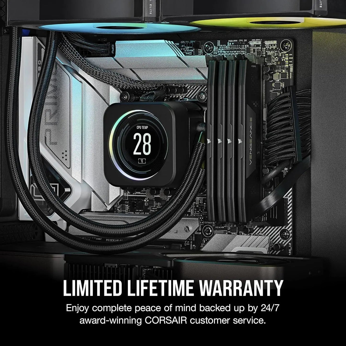 CORSAIR VENGEANCE 32GB (2x16GB) DDR5 DRAM 7000MHz CL40 Desktop Memory - Black