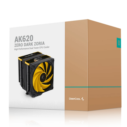 DeepCool AK620 Zero Dark ZORIA Dual Tower 120mm CPU Air Cooler CPU Fan