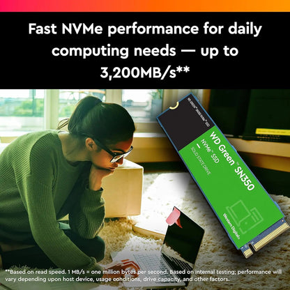Western Digital Green SN350 250 GB M.2 NVMe PCIe 3.0 Internal SSD