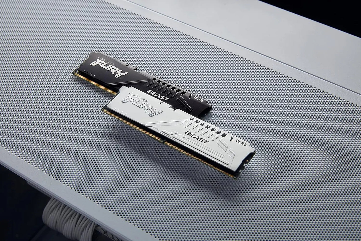 Kingston Fury Beast 16GB DDR5 RAM 5200MHz CL40 UDIMM Gaming Desktop Memory - White