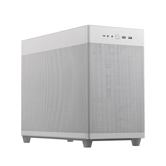 ASUS Prime AP201 Micro-ATX White Cabinet with Pre-installed 120mm Fan and USB Type-C