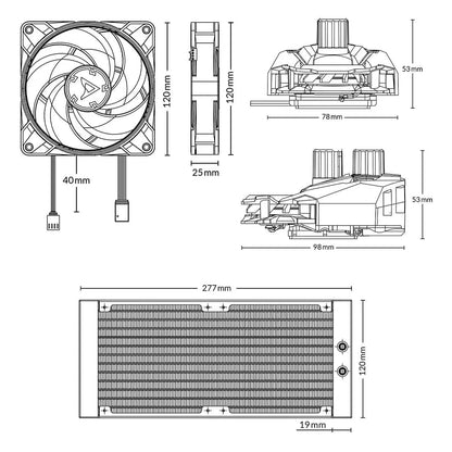 [Repacked] ARCTIC Liquid Freezer II 240 A-RGB 240mm AIO CPU Liquid Cooler with PWM Pump and Fans