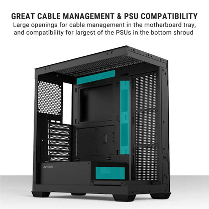 ANT Esports Crystal X7 ARGB ATX with Type-C Gaming Mid Tower Case