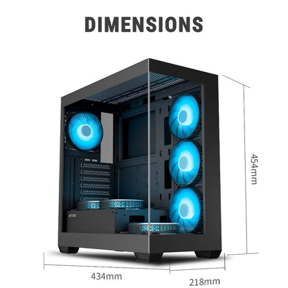 ANT Esports Crystal X7 ARGB ATX with Type-C Gaming Mid Tower Case