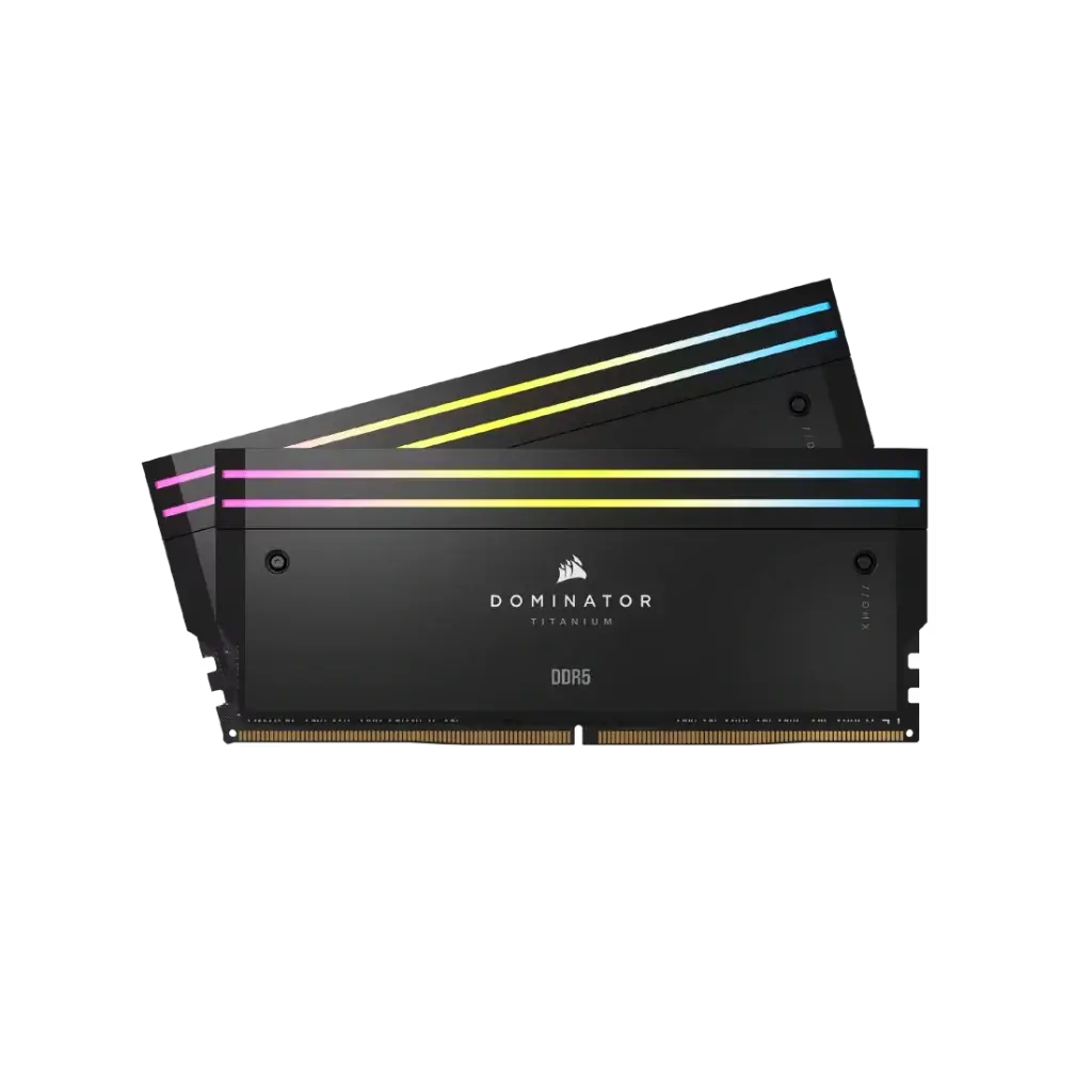 Corsair Dominator Titanium 96GB (2x48GB) DDR5 RAM 6600MHz CL32 Gaming Desktop Memory-Black