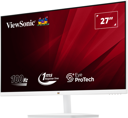 ViewSonic White Monitor VA2732-MH-W 27” 1080p FHD 100Hz IPS Panel with Dual Speakers