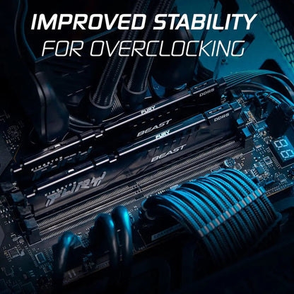 Kingston Fury Beast 16GB DDR5 RAM 5200MHz CL40 Gaming Desktop Memory
