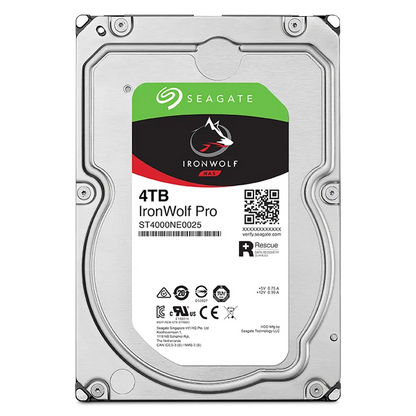Seagate IronWolf Pro 4TB 3.5" 7200RPM SATA 6Gb/s NAS Internal Hard Disk Drive