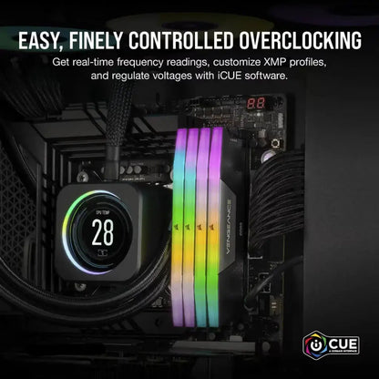 CORSAIR VENGEANCE 96GB (2x48GB) DDR5 RGB DRAM 6400MHz CL32 Desktop Memory
