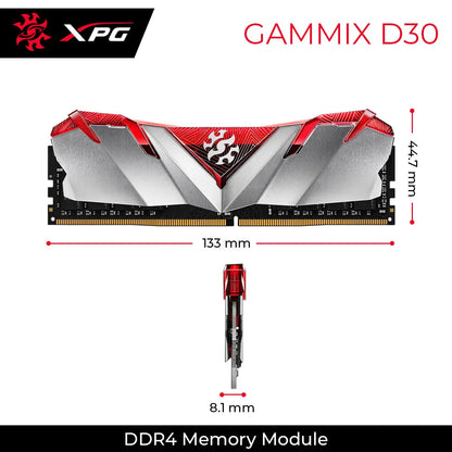 XPG GAMMIX D30 16GB 3200MHz DDR4 UDIMM Desktop Gaming Memory