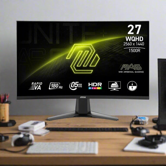 MSI MAG 27CQ6F 27" 2K WQHD 180Hz 0.5ms VA Curved Gaming Monitor