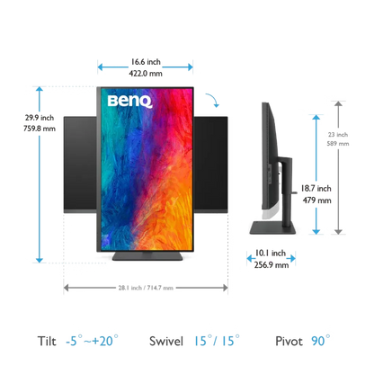 BenQ PD3205U 32" UHD 60Hz 4K USB-C Designer Monitor with Built-in Speaker