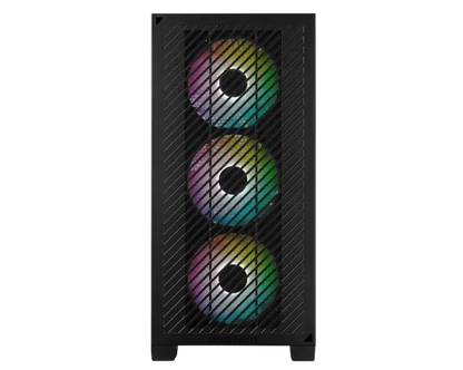 Cooler Master Elite 301 ARGB M-ATX Mini Tower Gaming Cabinet with Pre-Installed ARGB Fans - Black