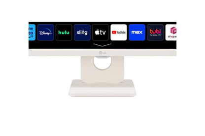 LG MyView 27SR50F-W 27" 60Hz 1080p FHD IPS Panel HDR10 Smart Monitor with Dual Stereo Speakers - White