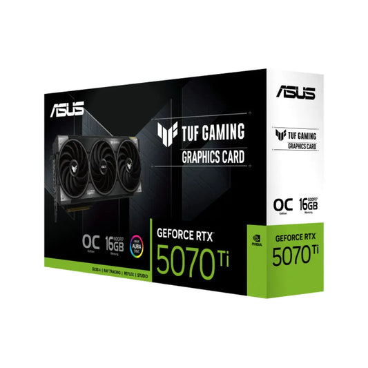ASUS TUF Gaming GeForce RTX 5070 Ti 16GB GDDR7 OC Edition Triple Fan Graphics Card