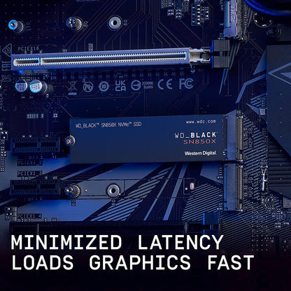 Western Digital Black SN850X 1TB M.2 NVMe PCIe 4.0 Internal SSD
